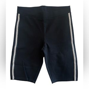 Zara Embellished Sides Bike Shorts NEW large